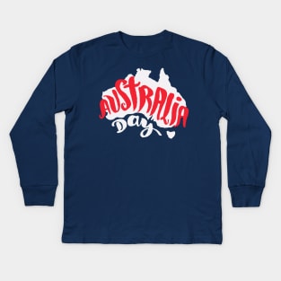 Australia Day Kids Long Sleeve T-Shirt